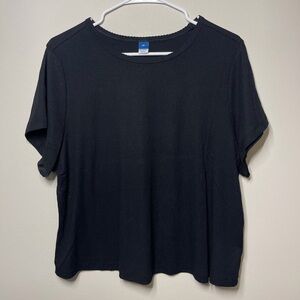 Old Navy Black Ribbed Tee